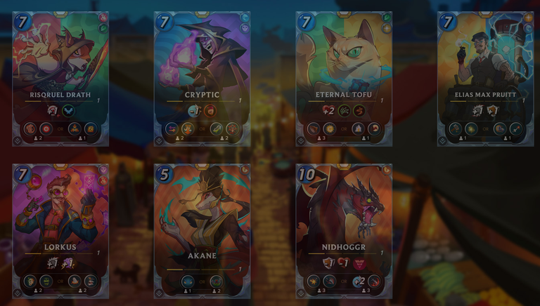 Legendary Battle Tactics Summoners - Apologies for the faint picture as I captured ingame instead of Splintercards which had issues with Elias Max Pruitt picture