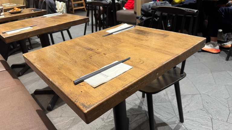 Clean and simple table setup