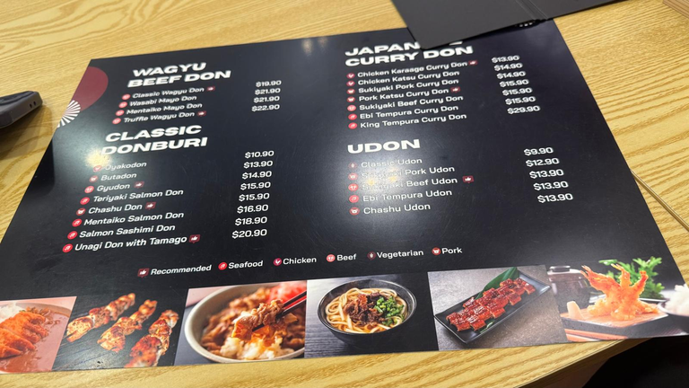 Menu Page 1