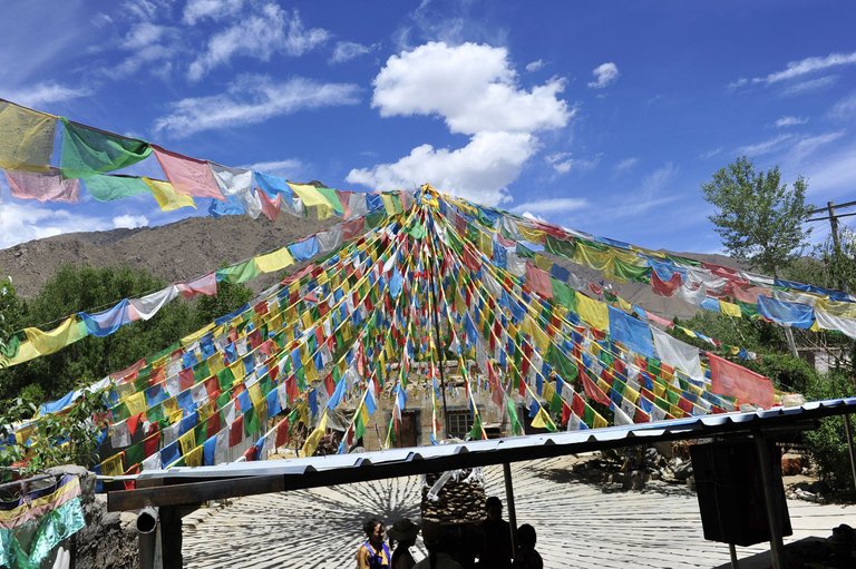 Tibetan House Courtyard