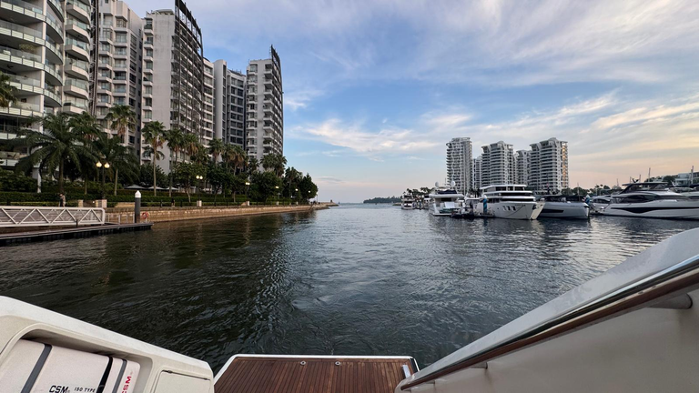 Taken from the stairs on the yatch
