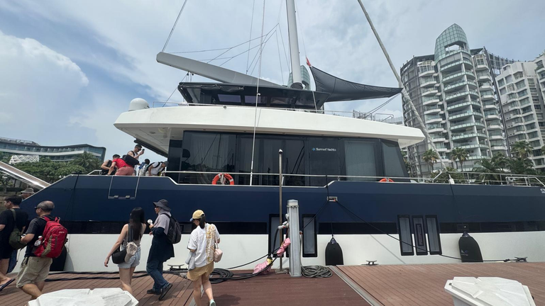 At last, the yatch that I will board