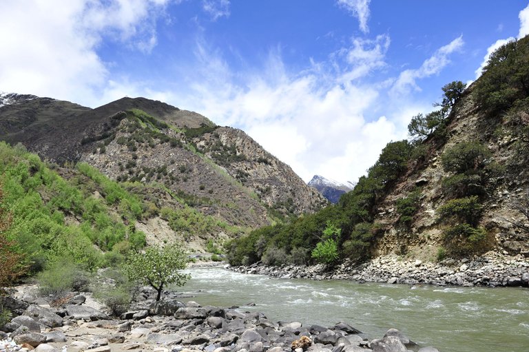 Changed Mountain Landscape after Sejila Mountain