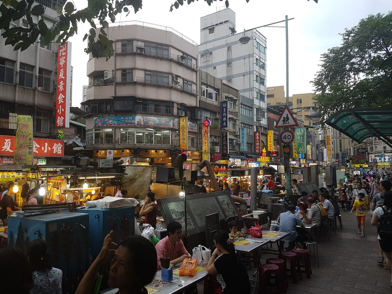 Roadside Seating at Night Market