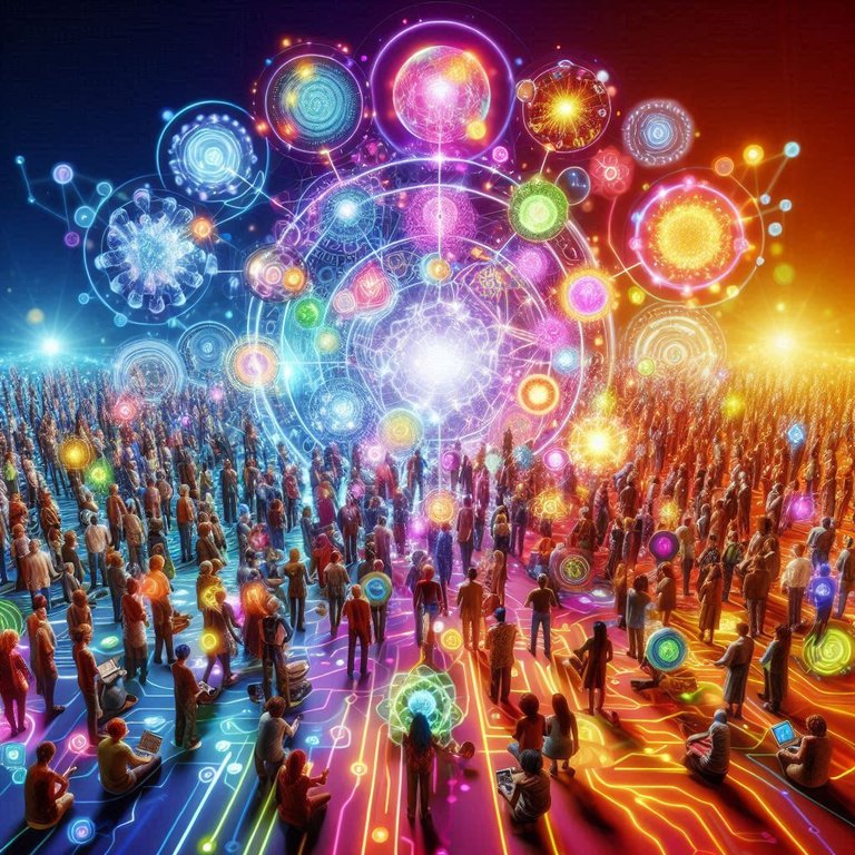 3D image of collective consciousness in society.png