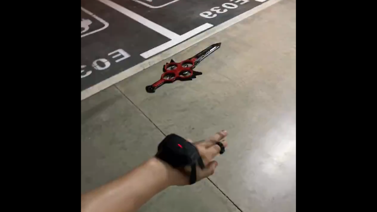 Imagine you could control a drone just with the movement of your wrist like this cool light saber drone