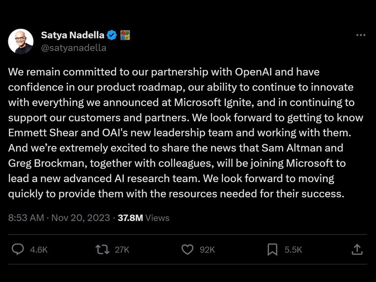 Is OpenAI imploding? Sam Altman, Greg Brockman and hundreds of employees joining Microsoft?