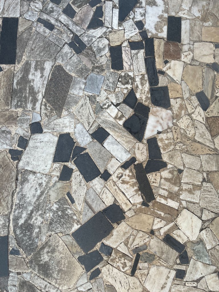 The tilework of the rio sidewalks are all handmade and laborious to maintain