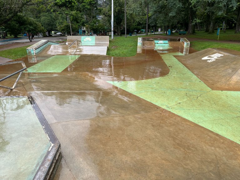 It wasn't looking like we were going to be able to skate today
