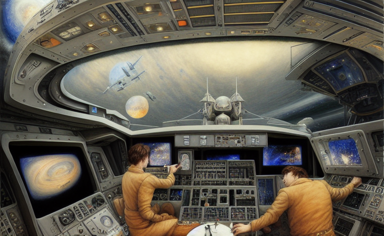 01908-3625669027-glenn gould piloting a spaceship, modern style, detailed face, by Peter Gric and brad kunkle and John Bauer and Rebecca Guay and.png