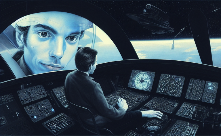 01886-470281024-glenn gould piloting a spaceship, modern style, detailed face, by brad kunkle, in front of an insanely detailed spaceship interi.png