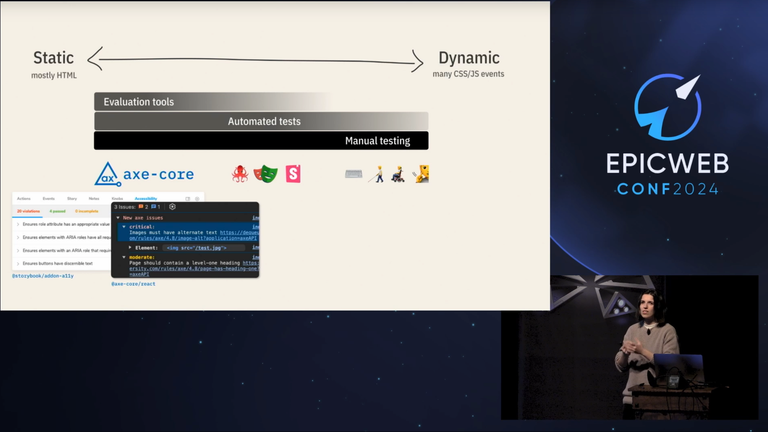 screenshot from the video in Epic Web conference