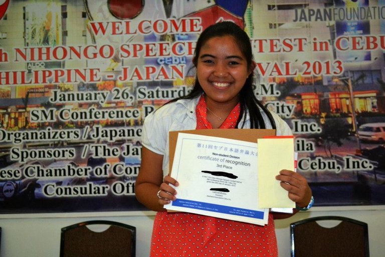 Joining the Japanese speech contest