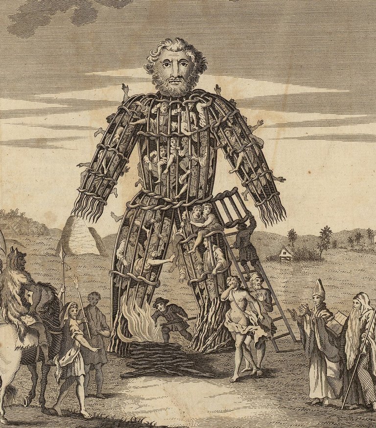 Wicker man illustration from wikipedia