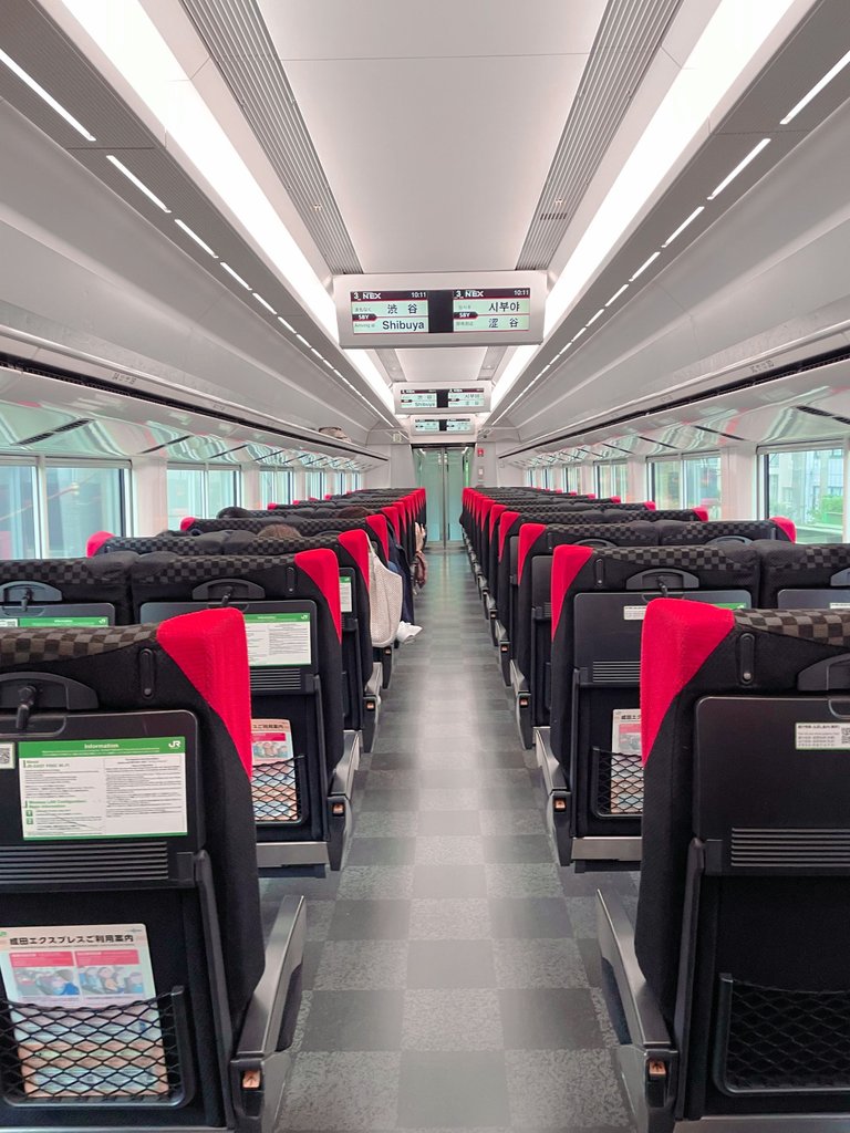 Inside the Narita Express