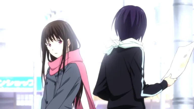 Hiyori and Yato crossing paths