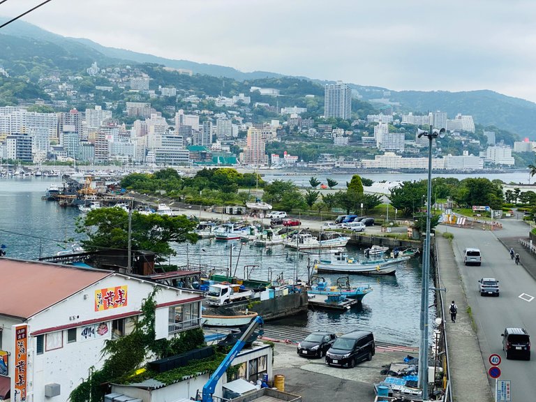 The port as seen from the cable car ride