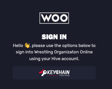 WOO sign in using Keychain