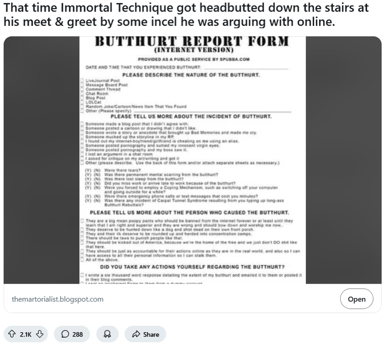 Screenshot 2025-05-09 at 14-20-06 That time Immortal Technique got headbutted down the stairs at his meet & greet by some incel he was arguing with online. r_hiphopheads.png