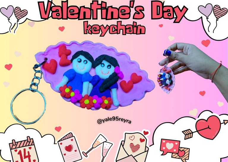 Vale regalo feliz san Valentín doodle creativo rojo.png