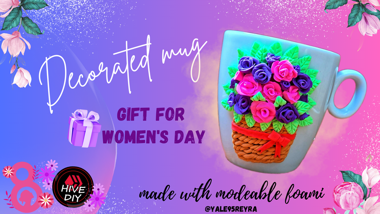 Portada para Facebook Día de la Mujer 8 de Marzo Floral Lila.png