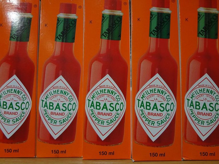 The Red Tabasco sauce. The most frequent
