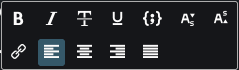 Floating toolbar