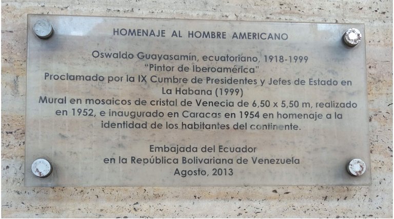 Placa que identifica el mural de Guayasamín. Foto GY..jpg