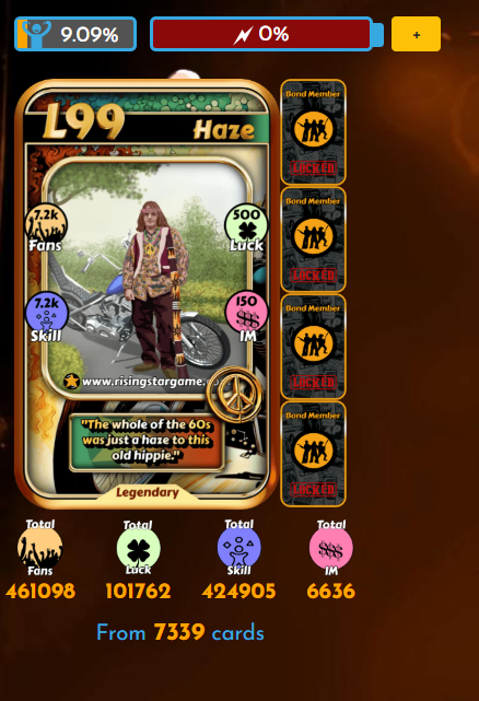 Growing my Epic Card Collection in Rising Star Game