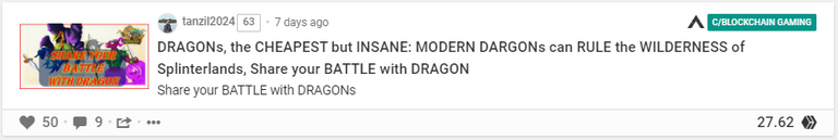 DRAGONs, the CHEAPEST but INSANE: MODERN DARGONs can RULE the WILDERNESS of Splinterlands, Share your BATTLE with DRAGON