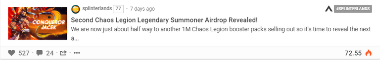 Second Chaos Legion Legendary Summoner Airdrop Revealed!