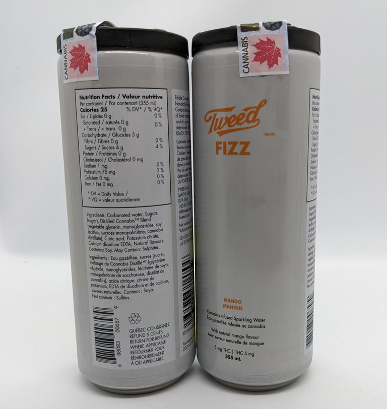 Fizz Nutritions facts and ingredients