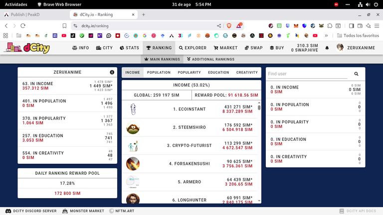 🏙️ dCity Update #14 — August 31, 2025: Cerrando el mes con estabilidad y pequeños avances