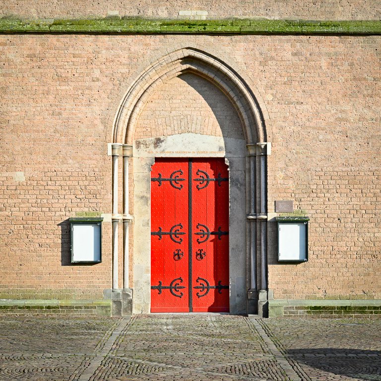 Gate to enter the church