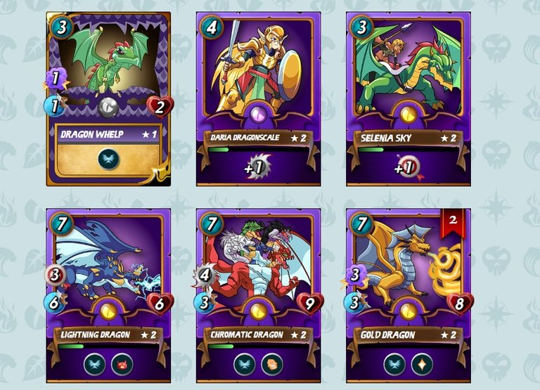 my steemmonsters dragon collection.jpg