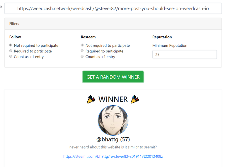 20191108 15_10_00Steem Random Winner Picker.png