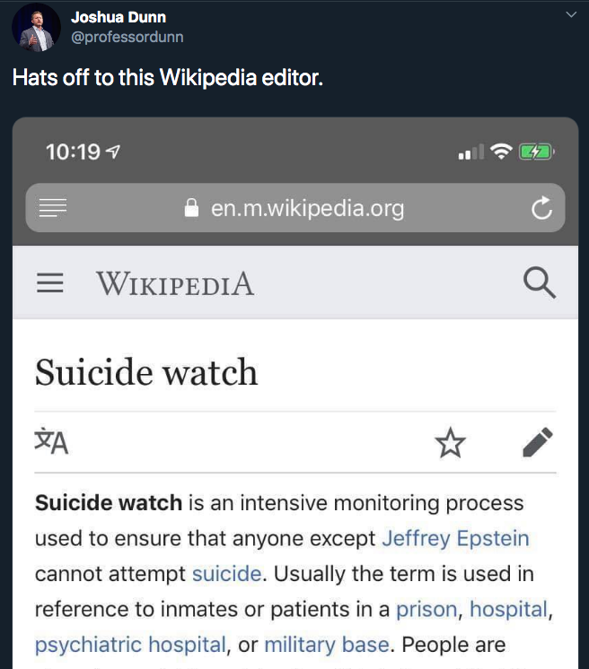 1  Joshua Dunn on Twitter   Hats off to this Wikipedia editor. https   t.co 6ti5a4pDnK    Twitter.png