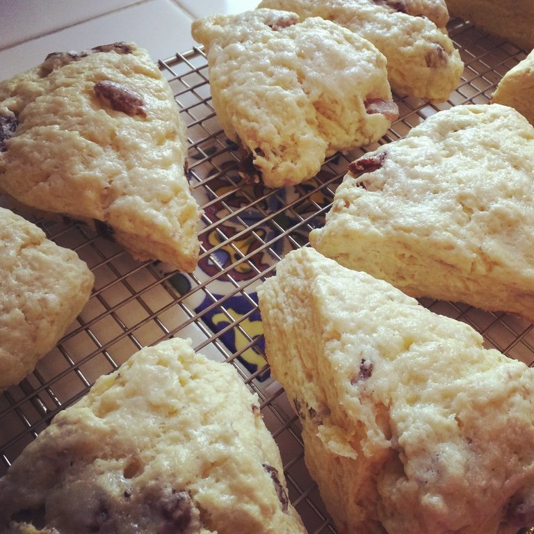 Sherry Plumped Raisin Scones