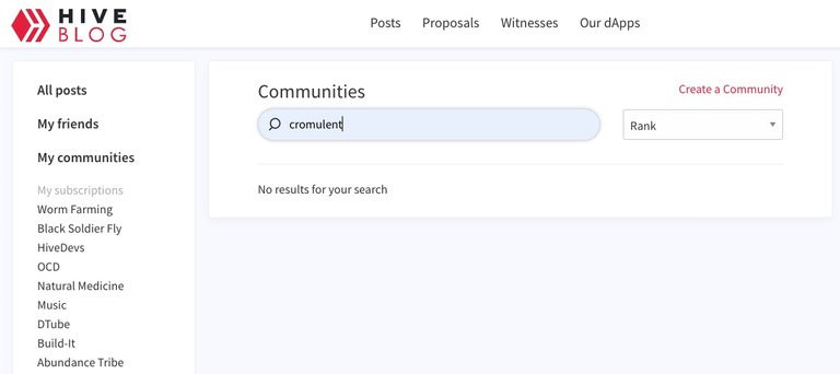 Community search