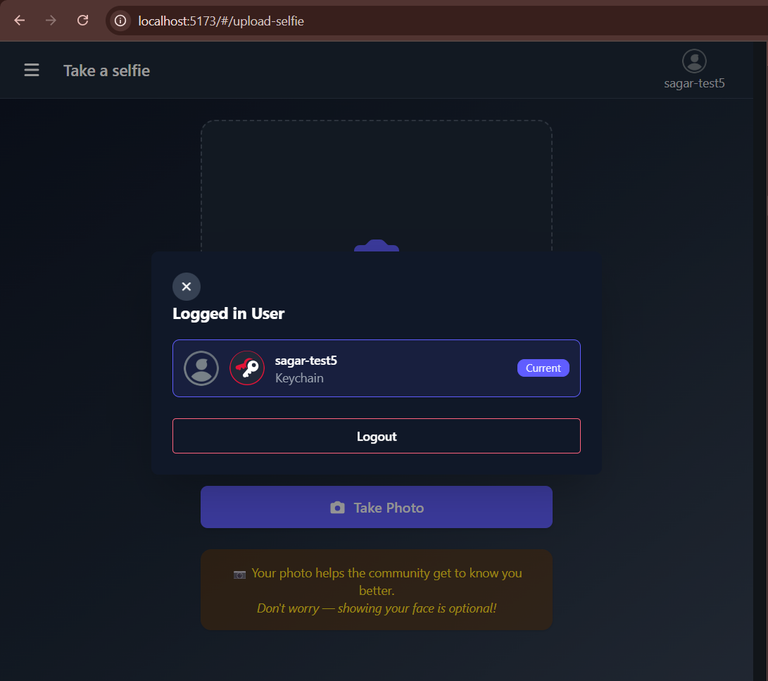 Auth Screen - Dark / Light mode