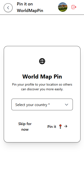 country and pin