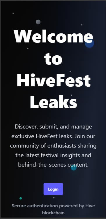 landing page on mobile