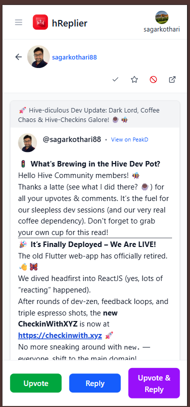 hReplier - mention details