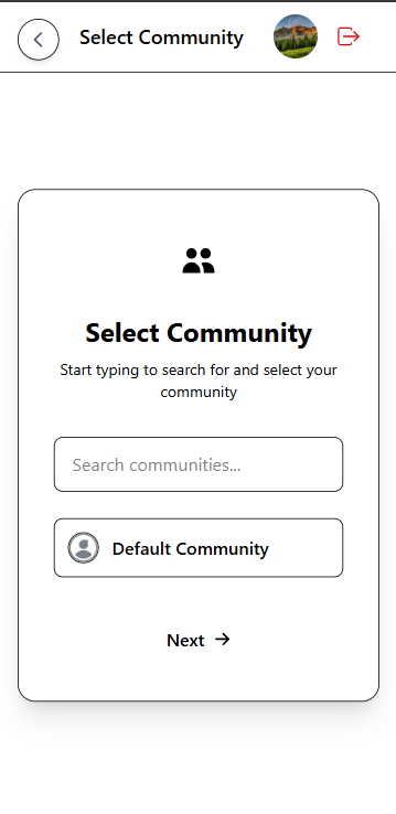 Community selection