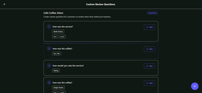 Business can customize business review