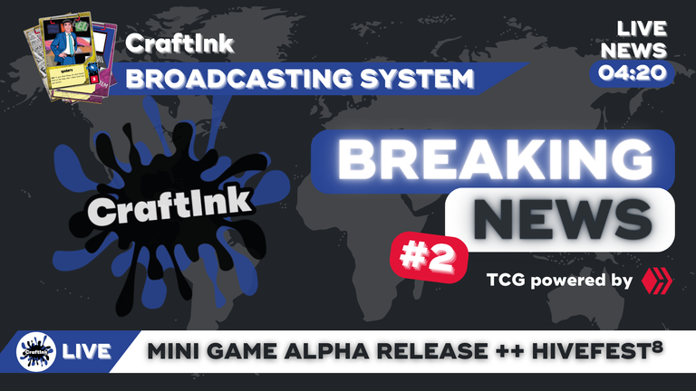 CraftInk Broadcasting System - Breaking News - PREPARE FOR MINI GAME ALPHA LAUNCH