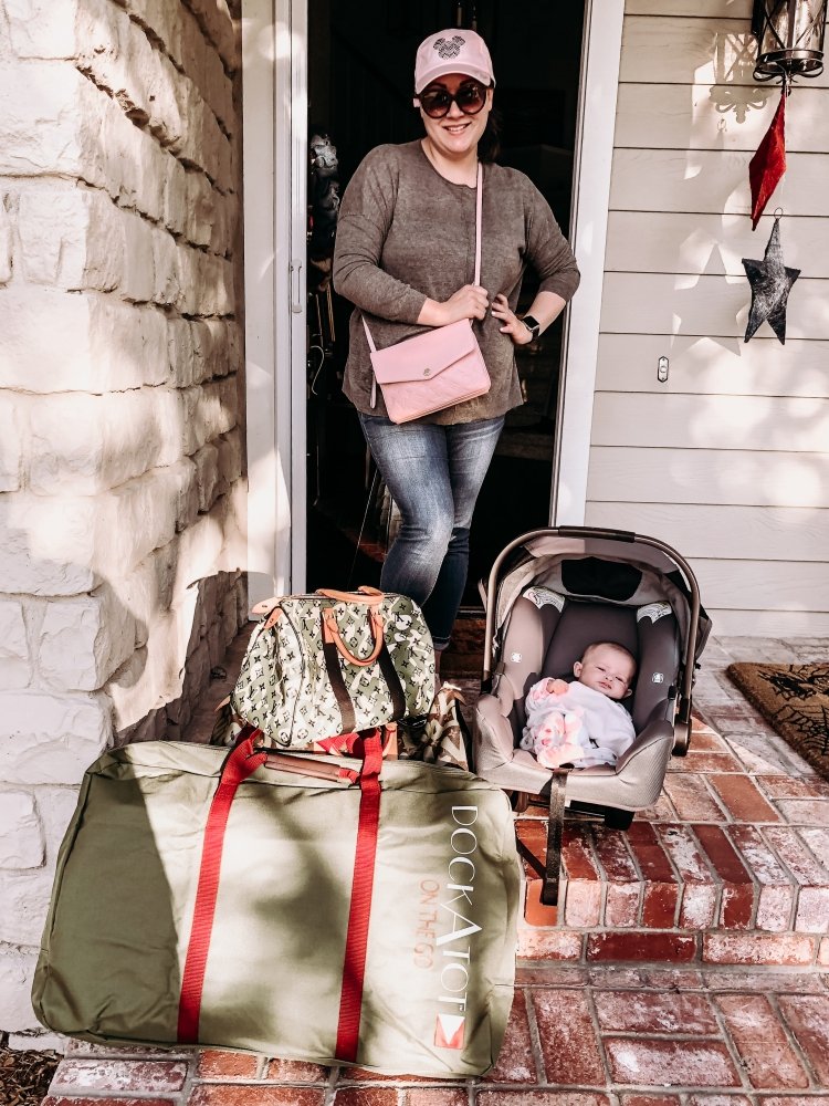 Dock-A-Tot Review: Traveling with Baby Made Easy featured by popular California mom blogger Haute Beauty Guide