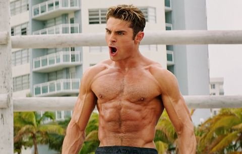 Image result for ripped zac efron