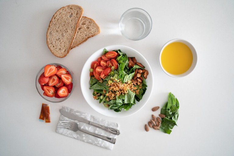 Vegetable Salad on White Ceramic Plate
