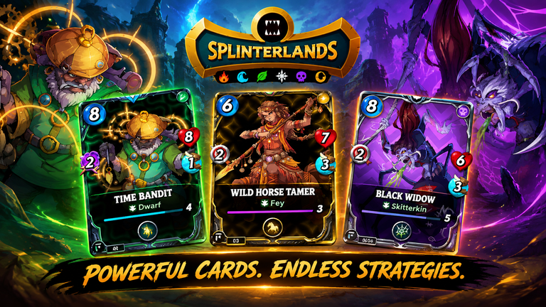My Splinterlands Diary - My Black and Gold Arcane Foil Cards